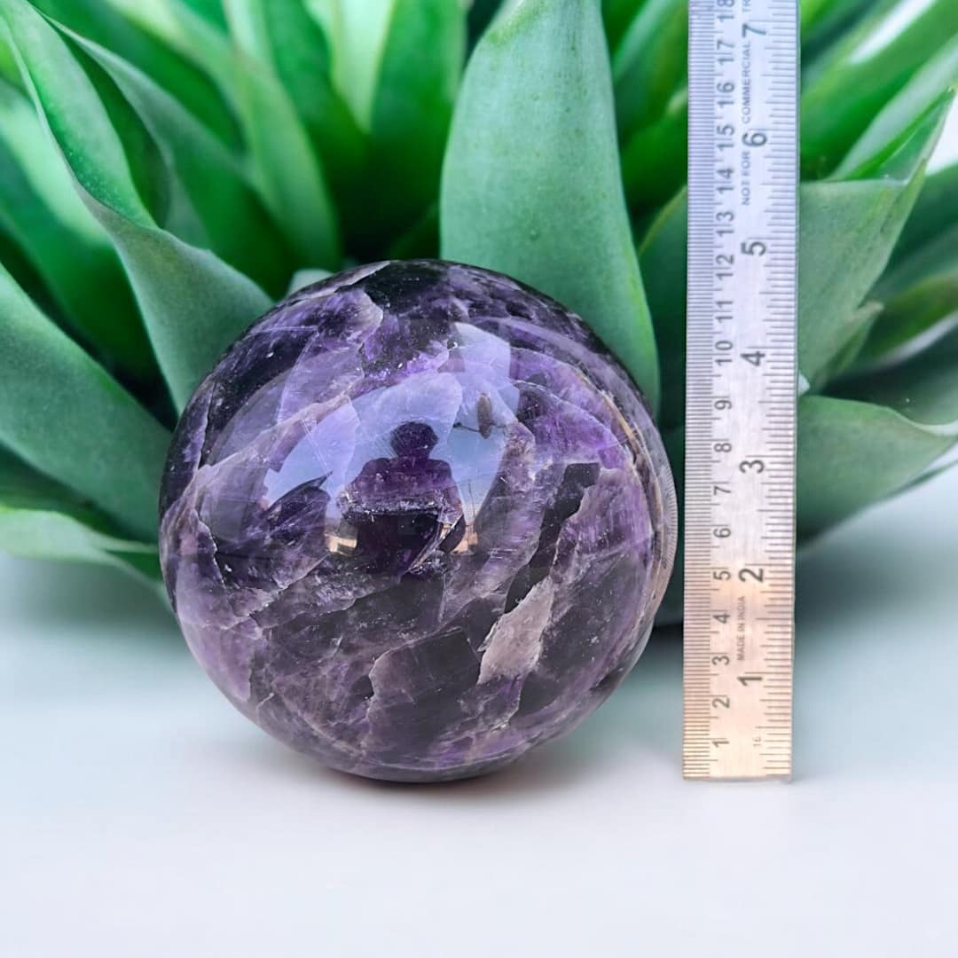 AFRICAN AMETHYST SPHERE (2.4 KG 4.8 INCH) - Image 5