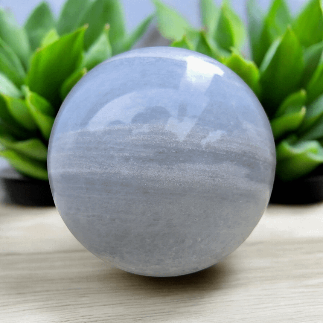 BLUE CALCITE SPHERE (13 KG) - Image 2