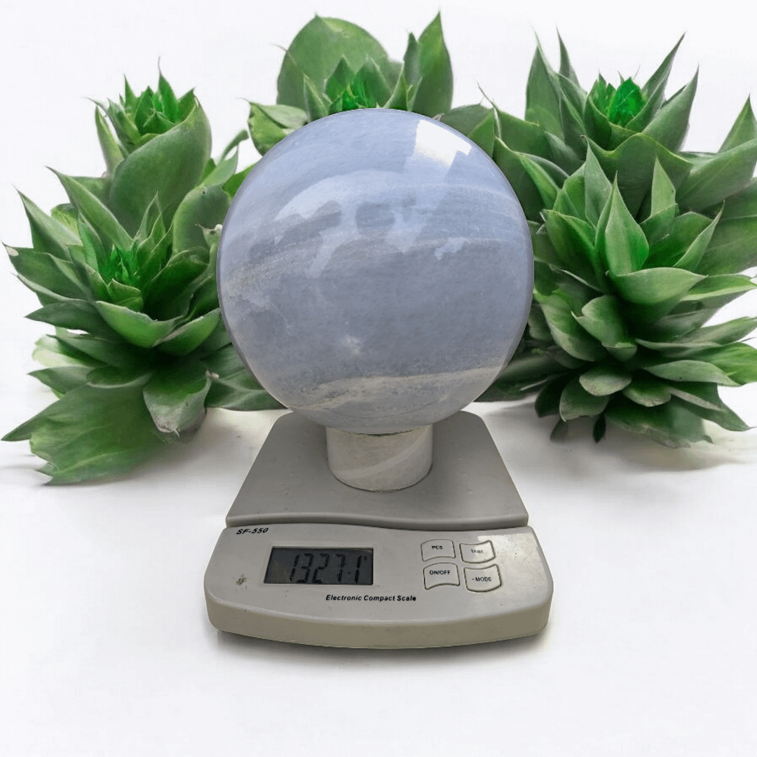 BLUE CALCITE SPHERE (13 KG) - Image 5