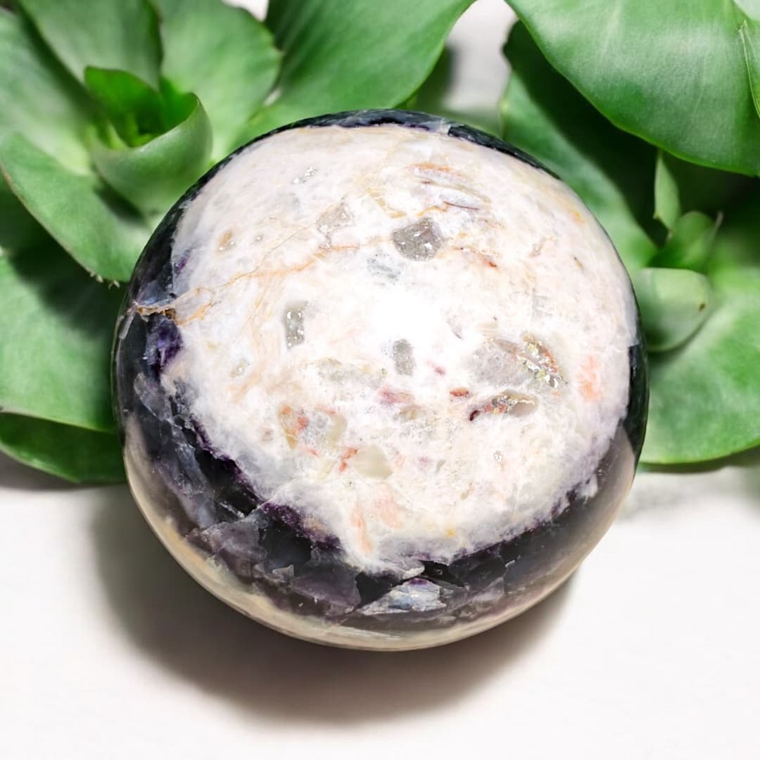 MULTI-FLOURITE SPHERE (3.7 KG 5.2 INCHES) - Image 2