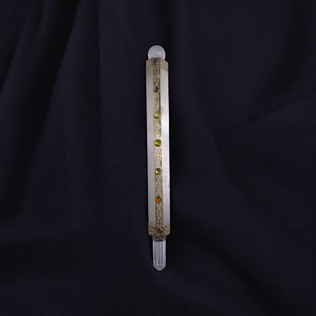 SELENITE 7 CHAKRA WAND