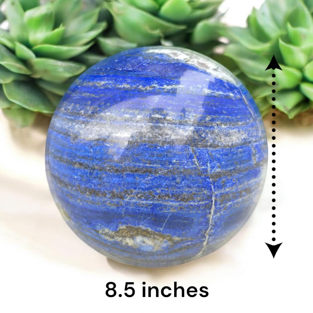 LAPIS LAZULI SPHERE 19 KG (8.5 INCHES) - Image 2