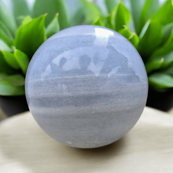 BLUE CALCITE SPHERE (13 KG)